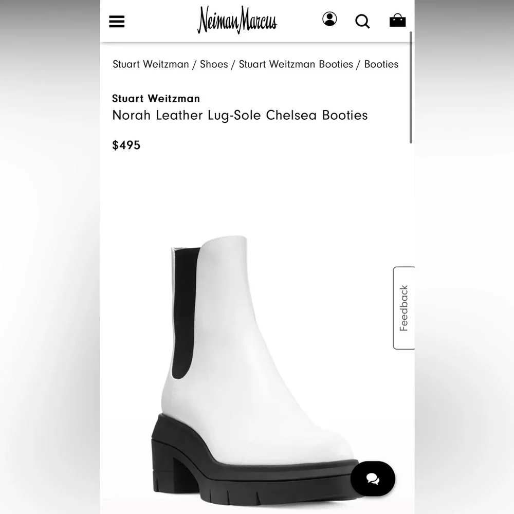 Stuart Weitzman Chelsea White Boots / Booties - Picture 3 of 8